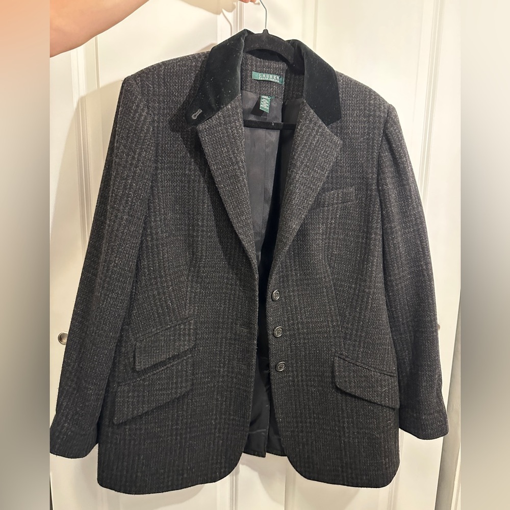 Lauren Ralph Lauren Plaid Wool Blazer